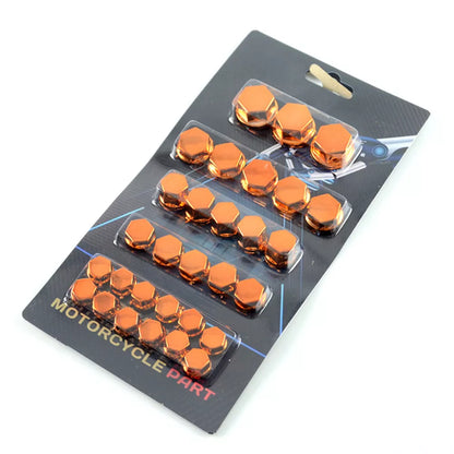 Motorcycle Bolt Covers | Protective Wheel Cap Set