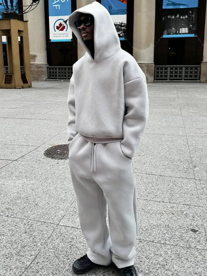 Men’s Oversized Hoodie Tracksuit | Urban Comfort Outfit