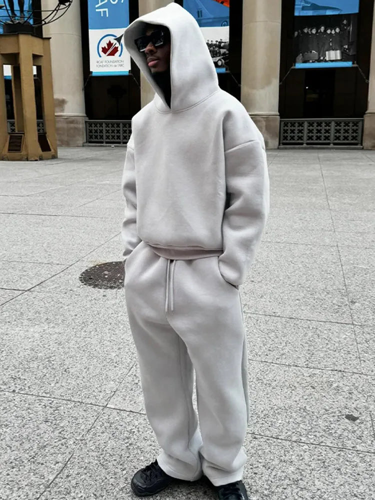 Men’s Oversized Hoodie Tracksuit | Urban Comfort Outfit
