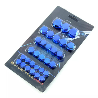 Motorcycle Bolt Covers | Protective Wheel Cap Set