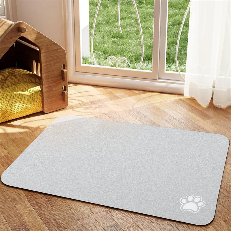 Non-Slip Pet Food Mat | Easy-Clean Surface for Dogs & Cats