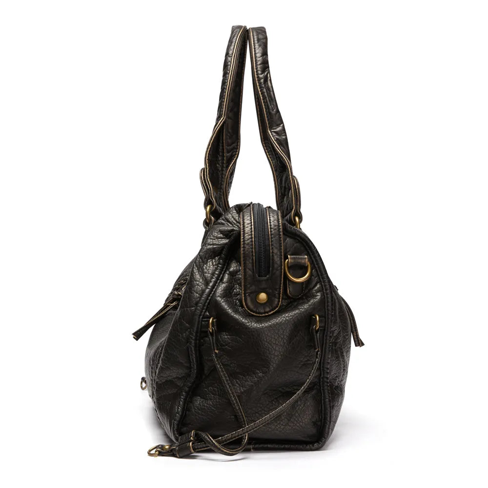 Black Leather Handbag | Stylish and Functional for Everyday Use