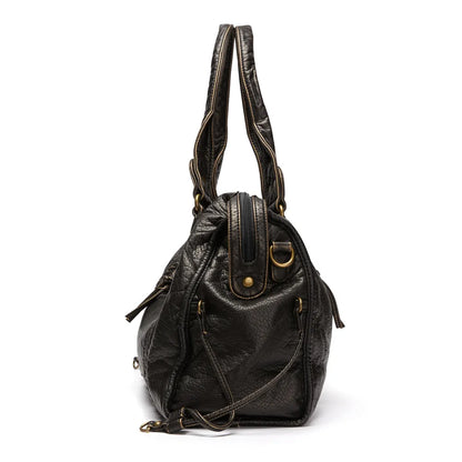 Black Leather Handbag | Stylish and Functional for Everyday Use