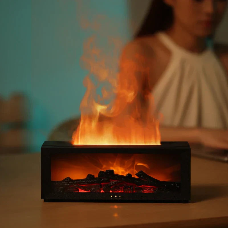 Flame Aromatherapy Humidifier | 4-in-1 Diffuser with Smart Timer