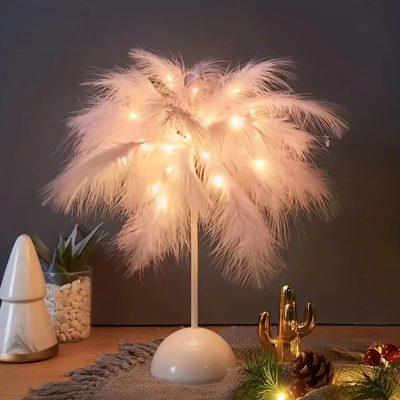 Dreamy Feather Glow Lamp