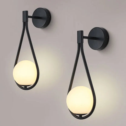 Frosted Glass Wall Lamp – Modern Indoor Lighting Fixture