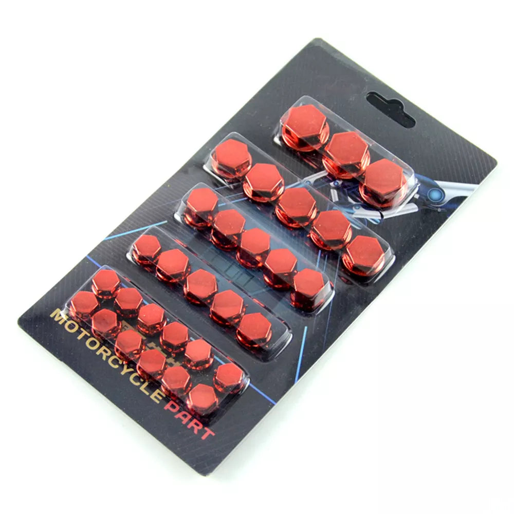 Motorcycle Bolt Covers | Protective Wheel Cap Set