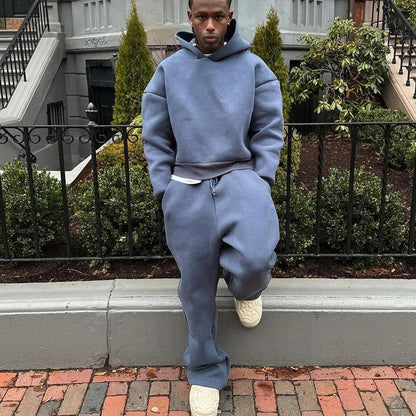 Oversized Hoodie Tracksuit Set for Men