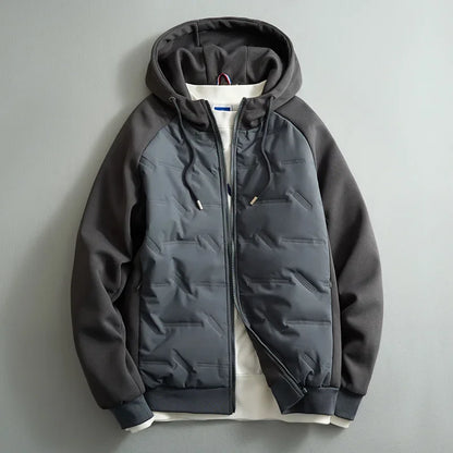 Men’s Hooded Jacket | Warm Puffer Style Jacket