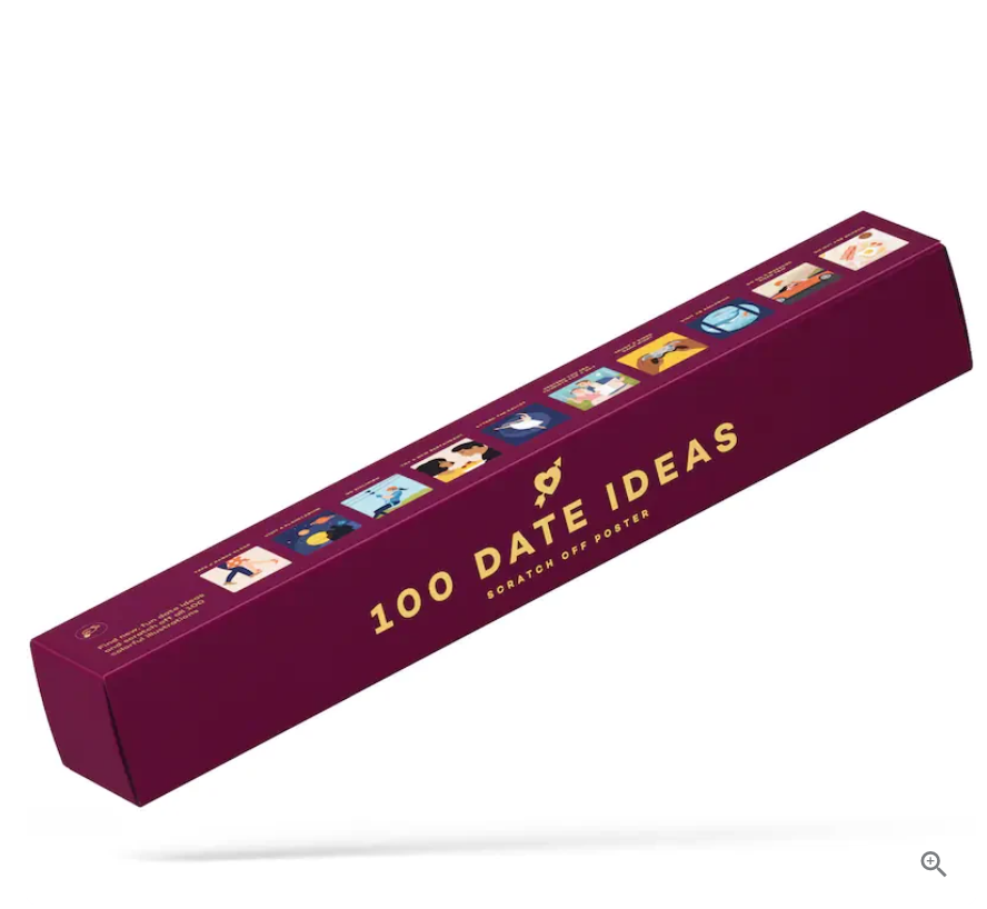 100 Date Ideas Poster – Fun and Creative Date Ideas to Try