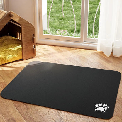 Non-Slip Pet Food Mat | Easy-Clean Surface for Dogs & Cats