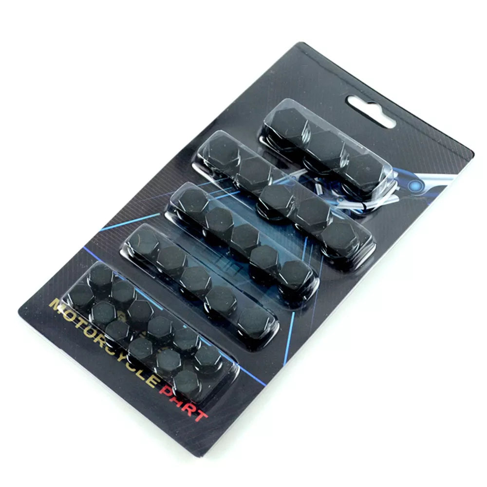 Motorcycle Bolt Covers | Protective Wheel Cap Set