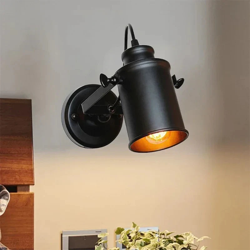 Industrial Wall Spotlight Lamp – Adjustable Indoor Wall Light