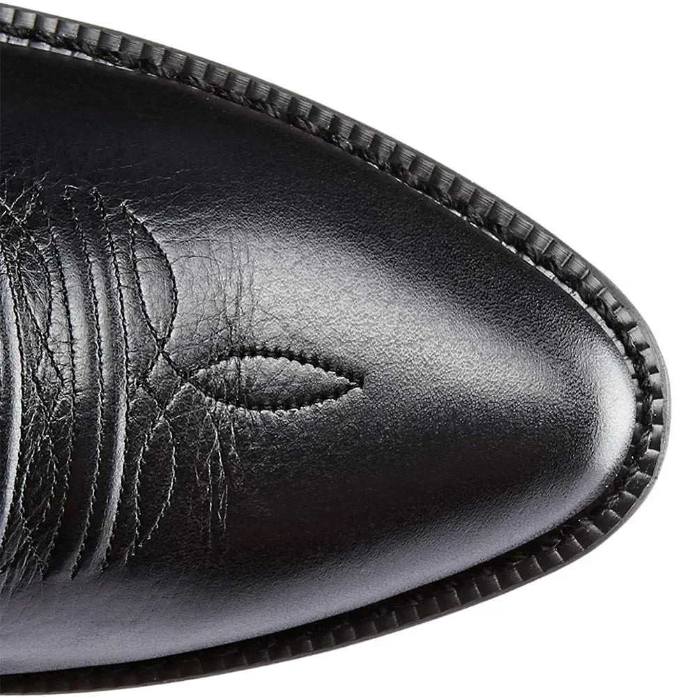 Stylish Men’s Cowboy Boots – Leather with Embossed Design