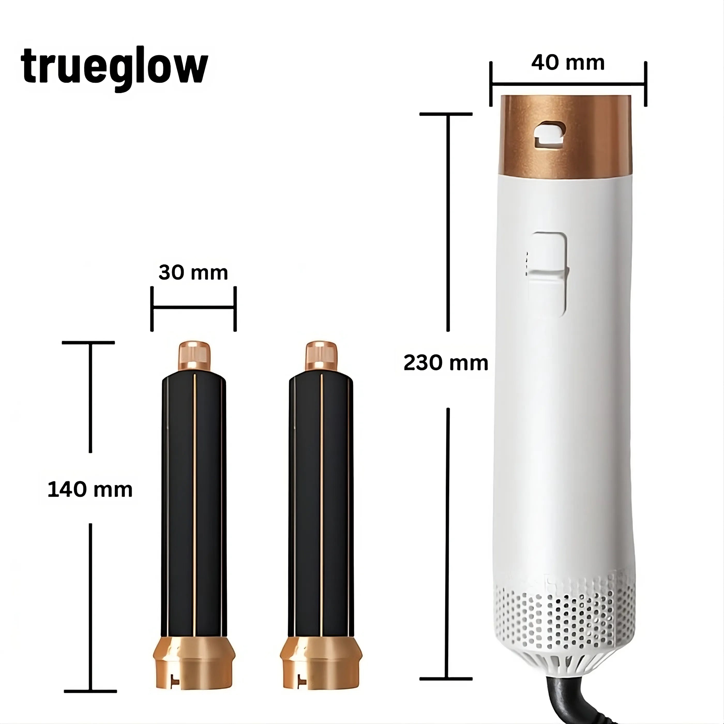 Trueglow 5-in-1 Luxe Hair Styler | Multi-Function Styling Tool for Gorgeous Hair