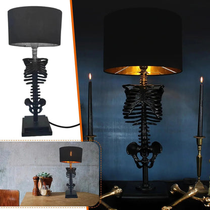 Gothic Skeleton Table Lamp