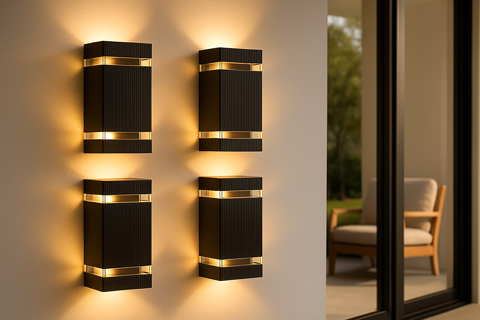Modern Outdoor Wall Light | Waterproof Exterior LED Lamp