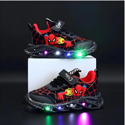 Superhero LED Sneakers – Light-Up Shoes for Kids with Fun Flashing Lights