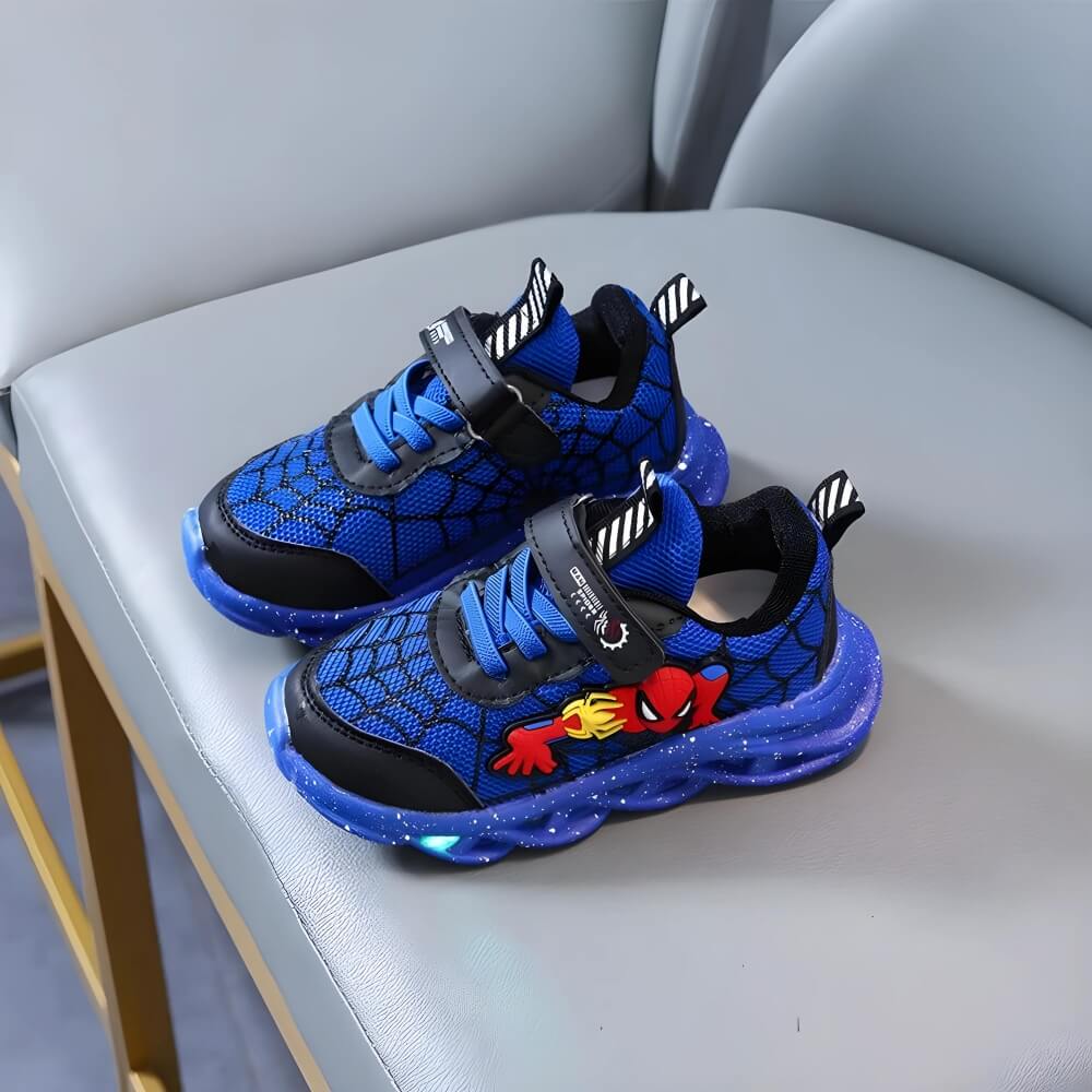 Superhero LED Sneakers – Light-Up Shoes for Kids with Fun Flashing Lights