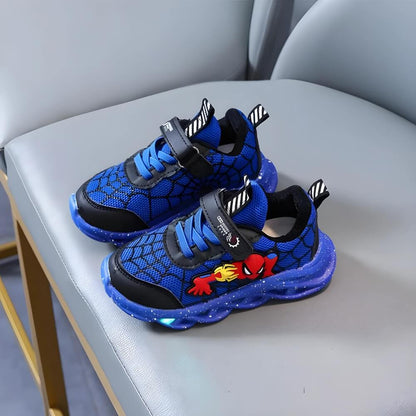 Superhero LED Sneakers – Light-Up Shoes for Kids with Fun Flashing Lights