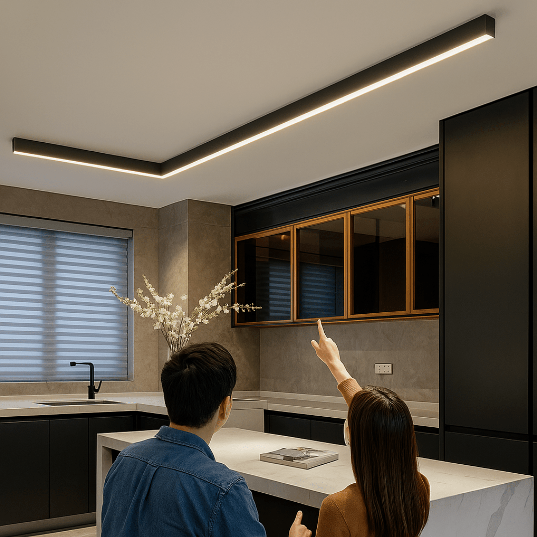 LED Ceiling Lamp | Scandinavian Minimalist Design for Bright, Powerful Light
