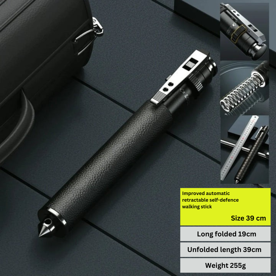 Automatic Folding Walking Stick | Adjustable Hiking Pole