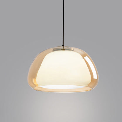 Modern Glass Pendant Light | Milk Glass Hanging Lamp