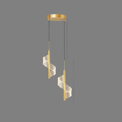 Spiral Hanging Lamp | Modern LED Pendant Light