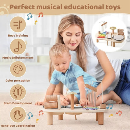 Melodiny Musical Toy | Wooden Set for Creative Babies Aged 12+ Months