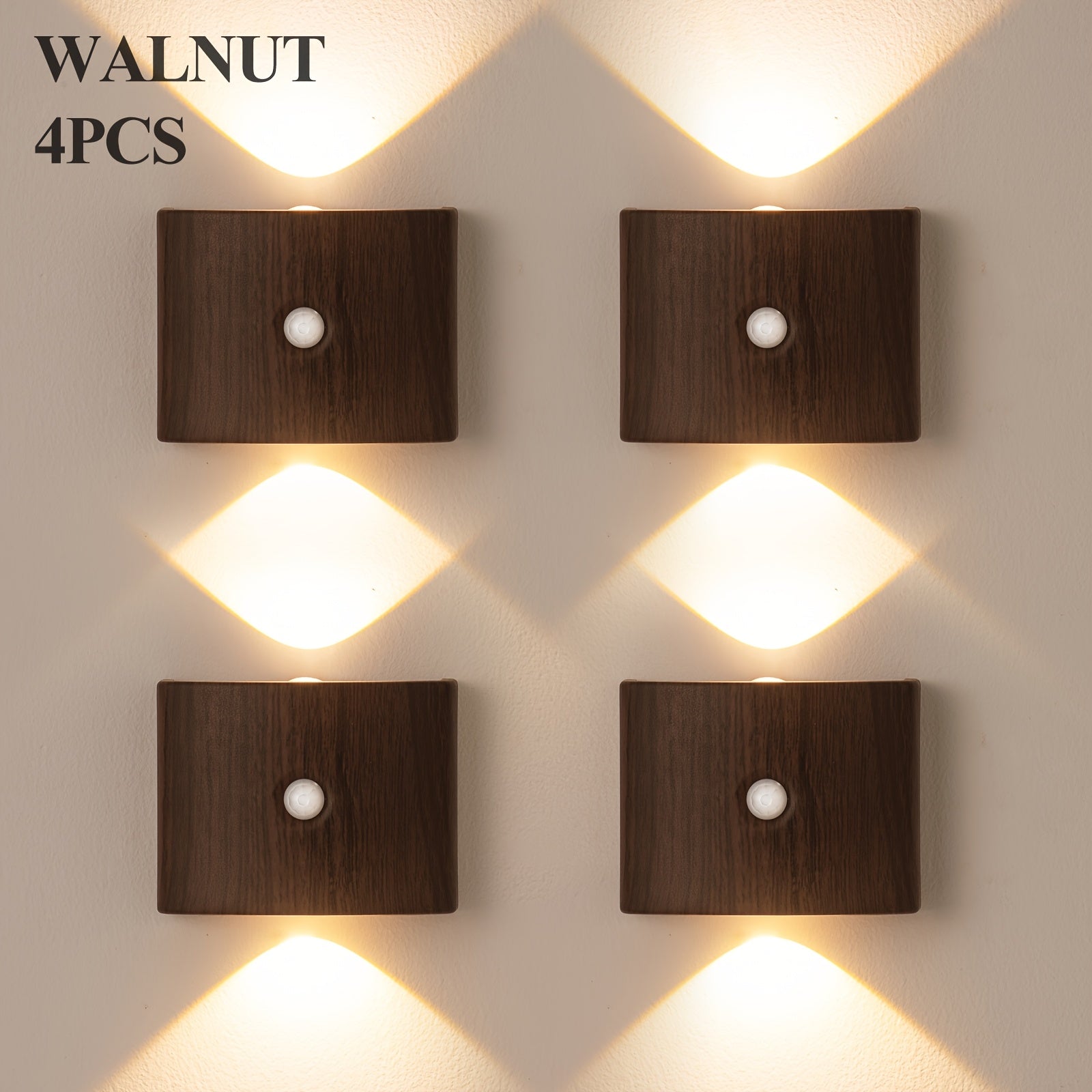 Wooden LED Wall Light | Modern Home Accent Lamp