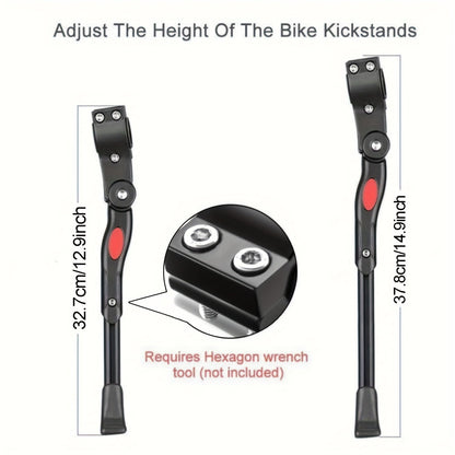 Adjustable Bicycle Kickstand – Heavy-Duty Side Stand for Stable Parkingk