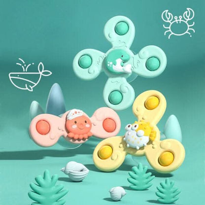 Baby Sensory Spinner Toy | Wall Suction Fidget Toy