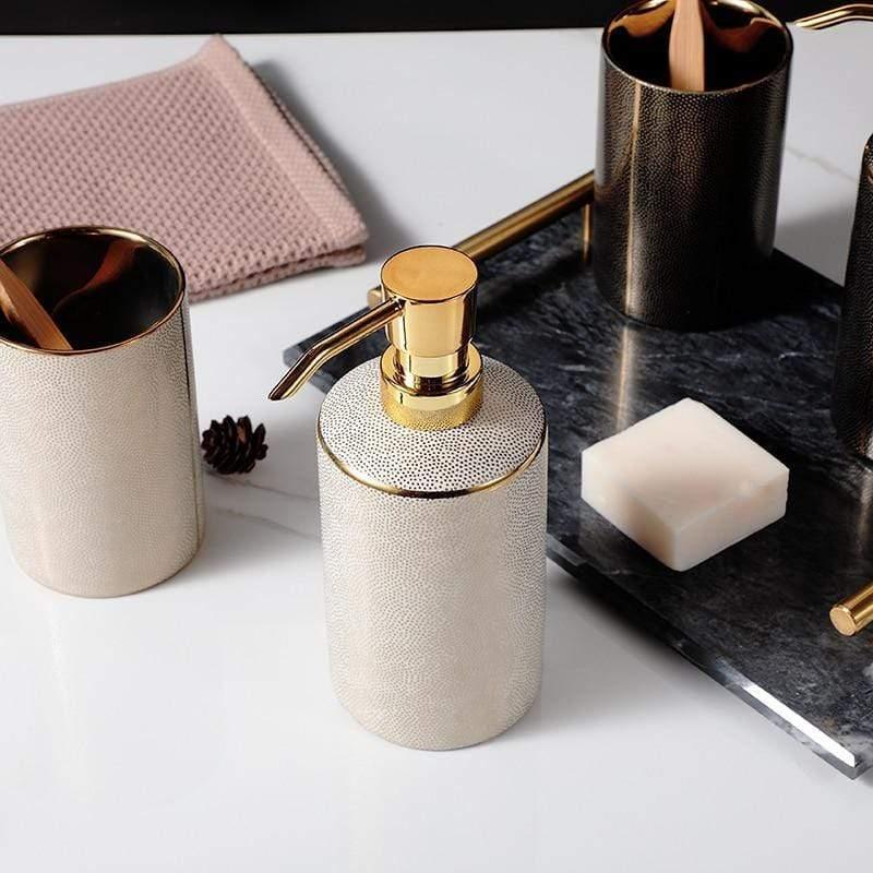Bathroom Accessories Set | Sink Counter Organizer - Luxyecs