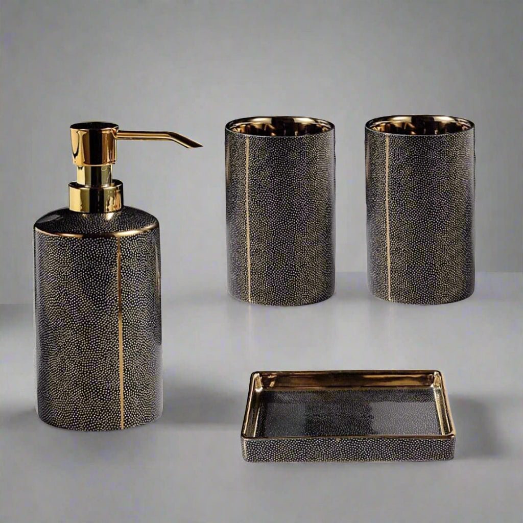 Bathroom Accessories Set | Sink Counter Organizer - Luxyecs