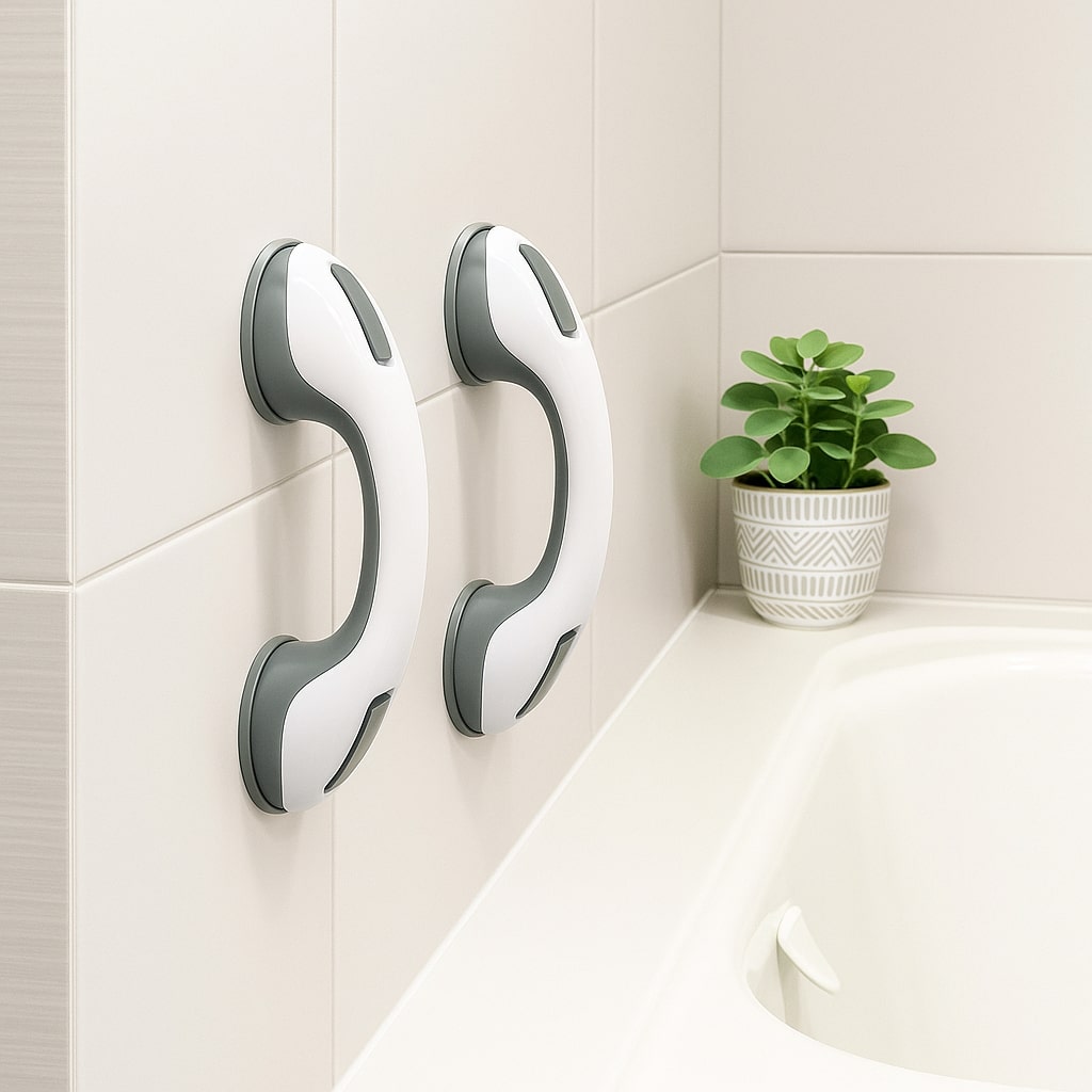 Bathroom Grab Handle | Suction Safety Support Bar - Luxyecs