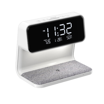 Multifunction Alarm Clock | Wireless Charger Night Lamp