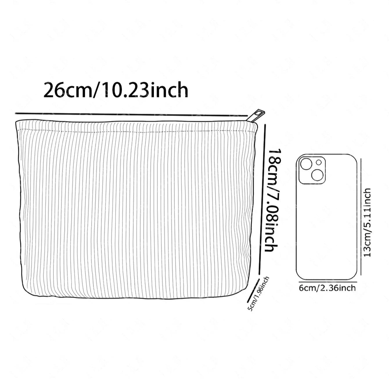 Beauty Makeup Bag | Portable Cosmetic Pouch - Luxyecs