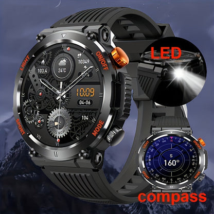 Men’s Outdoor Smartwatch | Compass and LED Flashlight Watch