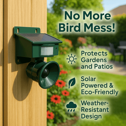 Birdguard Sensor – Motion-Activated Bird Repeller for Quiet Outdoor Spaces