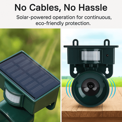 Birdguard Sensor – Motion-Activated Bird Repeller for Quiet Outdoor Spaces