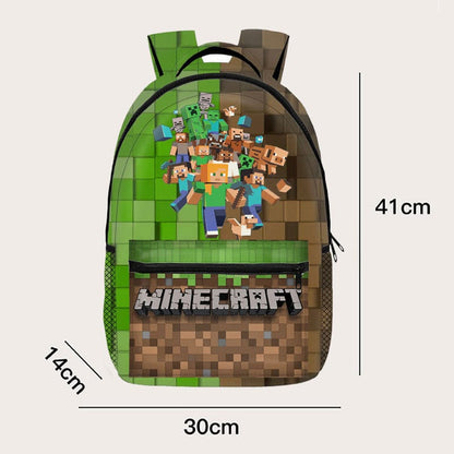 Minecraft School Backpack | Pixel Design Kids’ School Bag