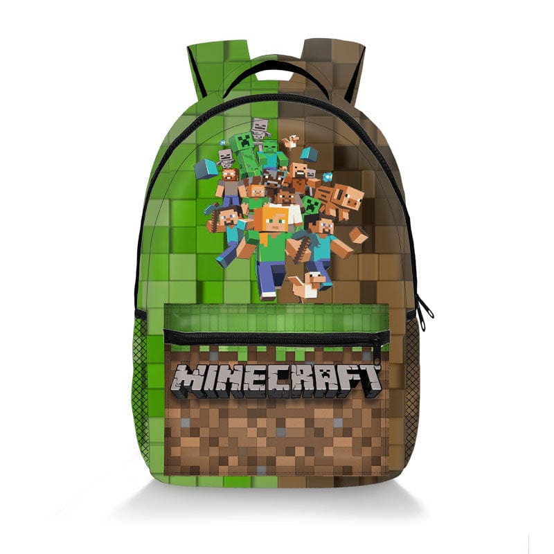 Minecraft School Backpack | Pixel Design Kids’ School Bag