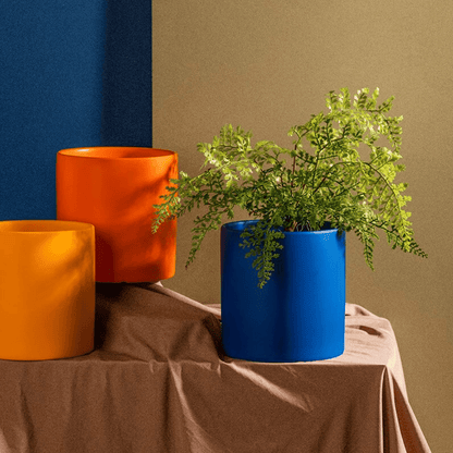 Ceramic Planter with Saucer | Elegant Indoor Plant Pot for Home Décor - Luxyecs
