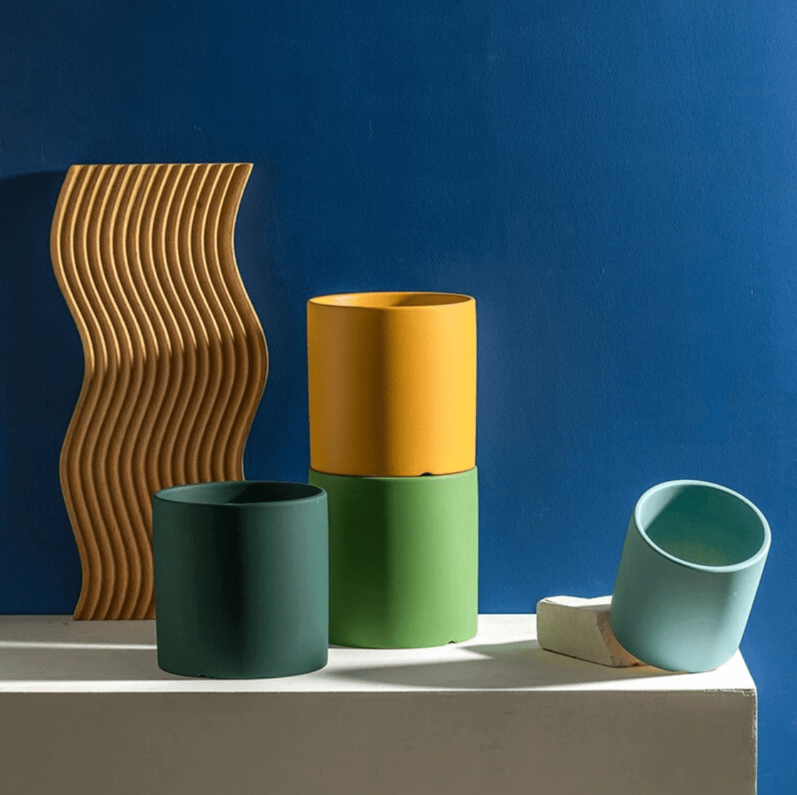 Ceramic Planter with Saucer | Elegant Indoor Plant Pot for Home Décor - Luxyecs