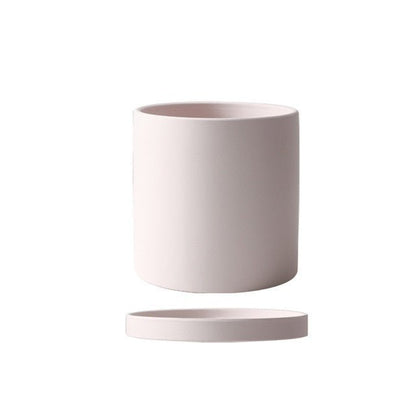 Ceramic Planter with Saucer | Elegant Indoor Plant Pot for Home Décor - Luxyecs