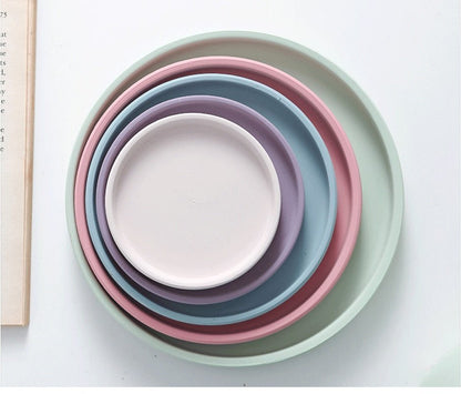 Ceramic Planter with Saucer | Elegant Indoor Plant Pot for Home Décor - Luxyecs