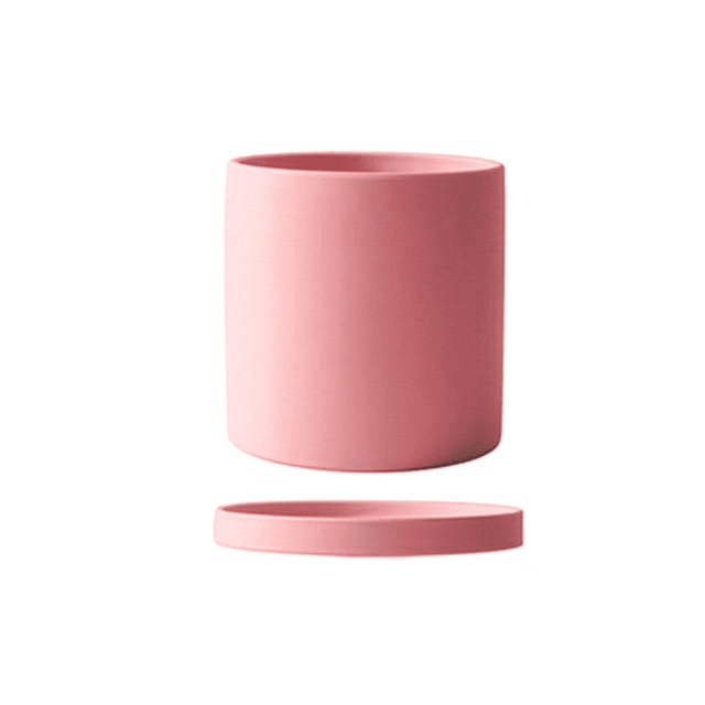 Ceramic Planter with Saucer | Elegant Indoor Plant Pot for Home Décor - Luxyecs