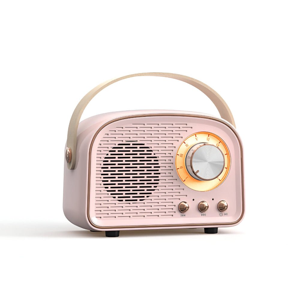 Classic Retro Bluetooth Speaker - Stylish Wireless Sound System with Vintage Radio Design - Luxyecs