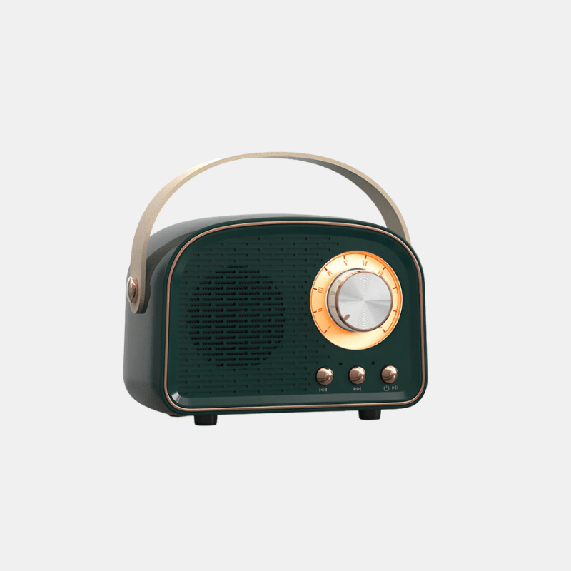 Classic Retro Bluetooth Speaker - Stylish Wireless Sound System with Vintage Radio Design - Luxyecs