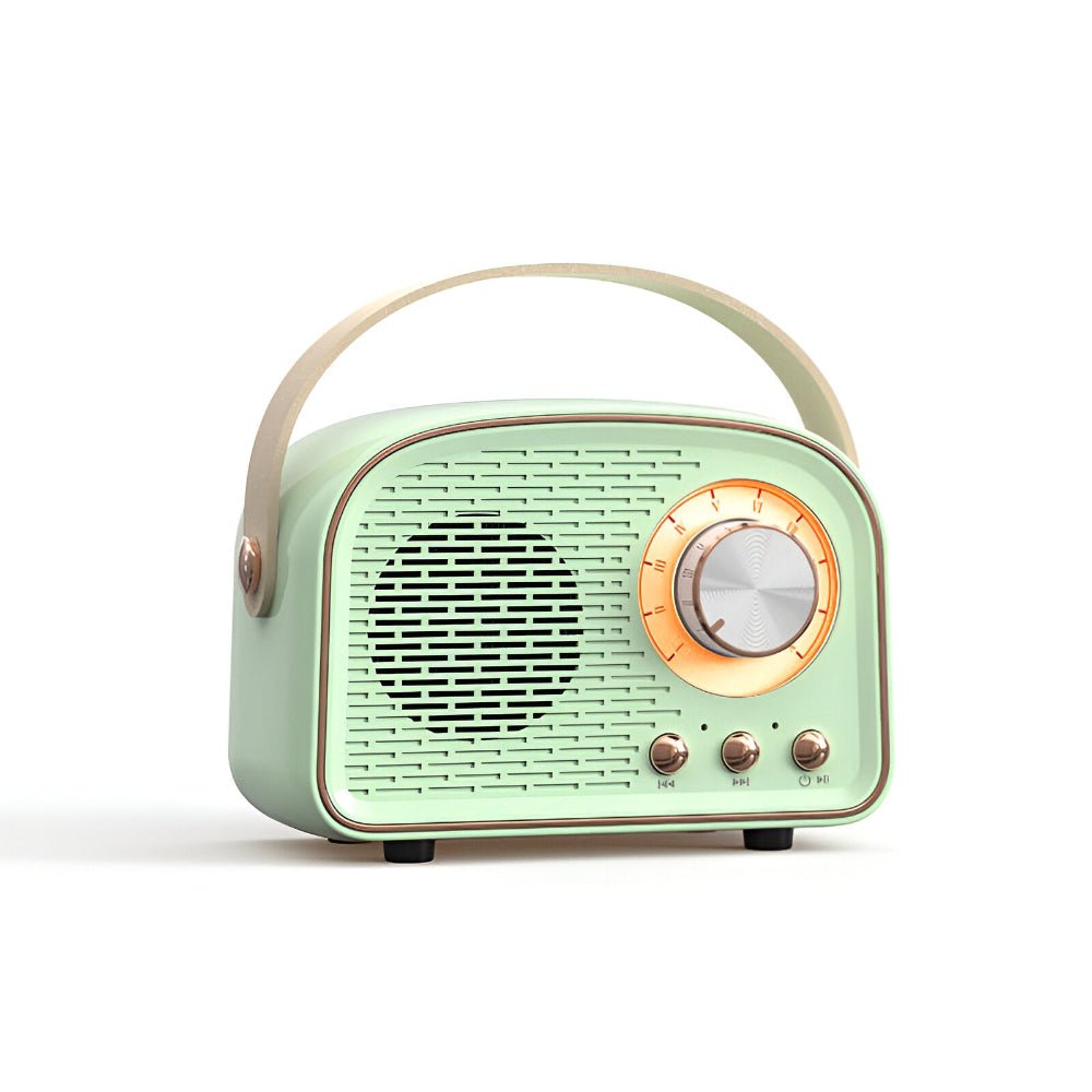 Classic Retro Bluetooth Speaker - Stylish Wireless Sound System with Vintage Radio Design - Luxyecs